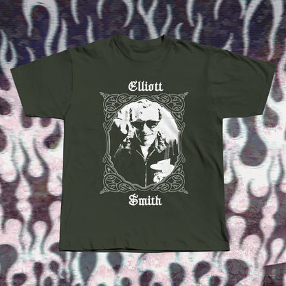Elliott Smith Inspired T-Shirt – Hand Screen Printed Cotton Tee