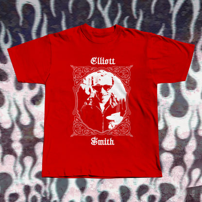 Elliott Smith Inspired T-Shirt – Hand Screen Printed Cotton Tee