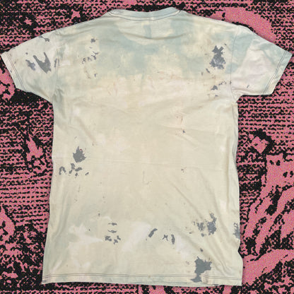 Fugazi Bleached Tie-Dye T-Shirt: Hand Screen Printed Reworked Tee