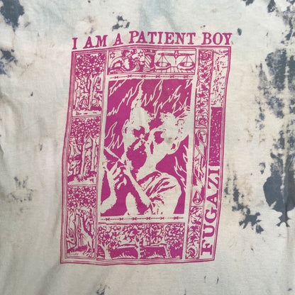 Fugazi Bleached Tie-Dye T-Shirt: Hand Screen Printed Reworked Tee
